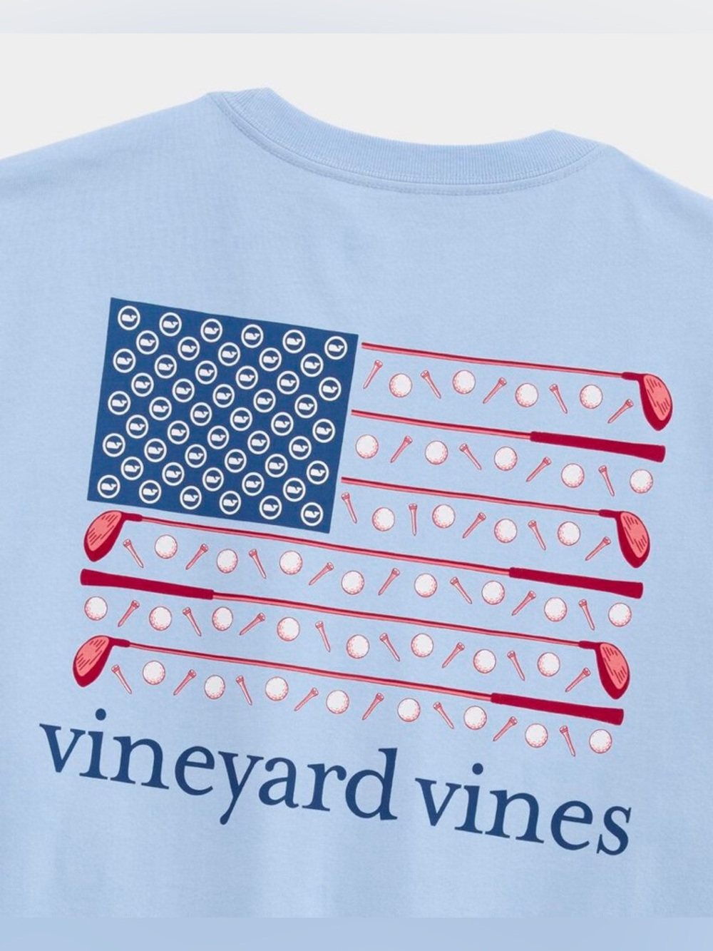 NWT Men’s Vineyard Vines 100% cotton  golf and flag themed tshirt